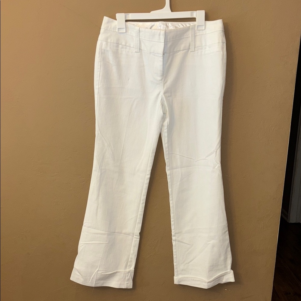 Stoosh Women's White Boot Cut Pants